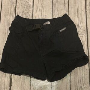Columbia Black Cargo Shorts with Adjustable Waistband